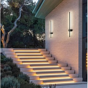 Brilagi - Aplică de perete pentru exterior AURA LED/12W/230V 4000K IP54 negru