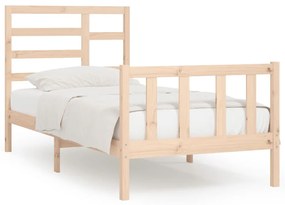 3107598 vidaXL Cadru de pat, 90x200 cm, lemn masiv de pin