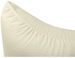 Fotoliu puf pentru copii crem cu tapițerie din țesătură bouclé Clip Clap 90 – SLOWDOWN