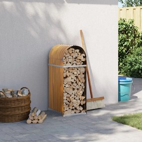 vidaXL Suport de bușteni, aspect de lemn, 40x45x100 cm, oțel galvanizat
