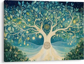 Tablou – Arbore magic cu spirale (70x50 cm)