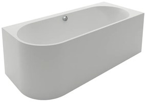 Cada freestanding Kreiner Andrea 175x75 cm finisaj alb dreapta lipita de perete BTW