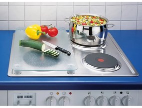 Protecție de sticlă pentru aragaz Wenko Transparent, 2 buc.