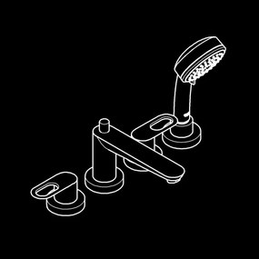 GROHE 2511900A - Baterie de cadă BAULOOP DN 20, crom lucios