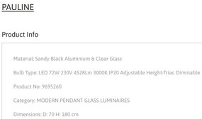 Lustra LED suspendata design circular PAULINE D-70cm