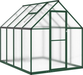 vidaXL Sere cu cadru de bază, verde, 224x169x195 cm, aluminiu