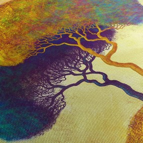 Tablou - Copaci în deal (90x60 cm)