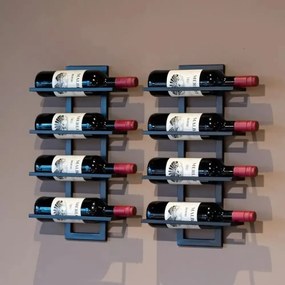 Raft de perete/suport vinuri, Wine Stand Homs,50x30x10 cm,metal