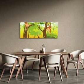 Tablou - Maimuțe (120x50 cm)