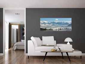 Tablou cu munții înzăpeziți (120x50 cm)