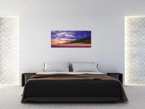 Tablou cu lunca cu lavandă (120x50 cm)