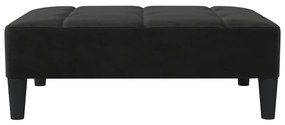Taburet, negru, 78x56x32 cm, catifea Negru