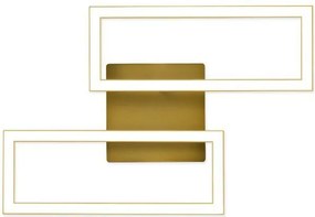 Lustră LED Modernă Klausen Pane 16W 4000K Alb-Auriu 8.2x47.5x32.3 cm - Iluminat Interior Elegant cu Flux Luminos 780LM pentru un Decor Rafinat