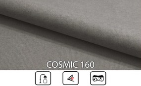 Pat matrimonial Boxspring 160 cm Fade 2 (gri) ( cu saltea și sp. depozitare). 1046498