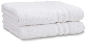 Prosoape albe 2 buc. din bumbac din frotir 90x140 cm Zero Twist – Catherine Lansfield