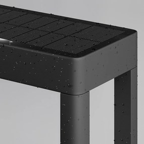 Stalp LED solar cu senzor de miscare pentru exterior IP54 Pir