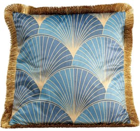 Perna decorativa cu ciucuri Leaves Fringe 45x45 cm