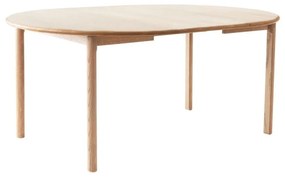 Masă de dining în culoare naturală rotundă extensibilă din lemn de stejar ø 120 cm Noor – Hammel Furniture
