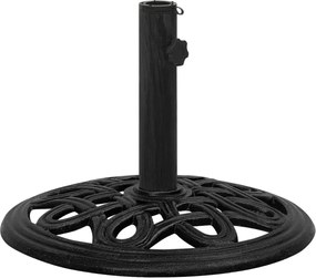 vidaXL Bază de umbrelă, negru, 44x44x32, fontă