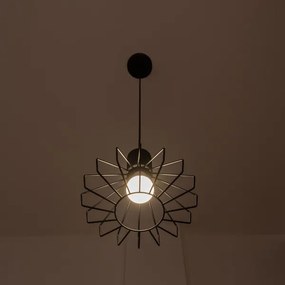 Lampă suspendată pe cablu SOLANO 1xE27/15W/230V negru/crom lucios