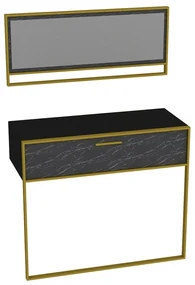 Măsuță decorativă Polka Aynali Black