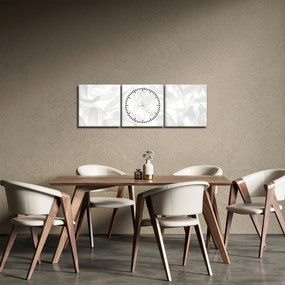 Tablou - Petale de frunze (cu ceas) (90x30 cm)