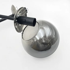 Brilagi - Lustra aplicată MALIVA 4xE14/15W/230V crom mat/fumuriu