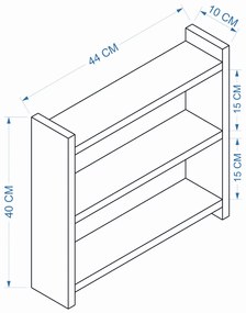 Raft de bucătărie Cosmic Sapphire Oak