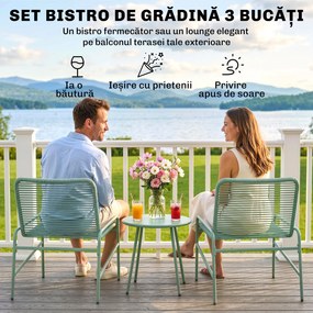 Outsunny set poliratan sintetic | Aosom Romania
