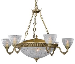 Candelabru din alama 6 brate design italian 10L 6252