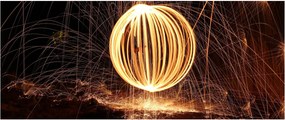 Tablou cu bilă iluminată (120x50 cm)