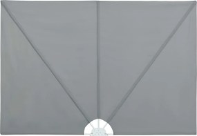 vidaXL Copertină laterală pliabilă de terasă, gri, 240x160 cm