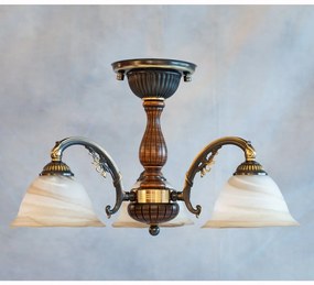 Lustra rustica aplicata cu 3 brate design italian 5921