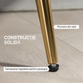 HOMCOM Canapea de 2 Locuri cu Brațe, Canapea Modernă cu Șezut Căptușit pentru Dormitor și Sufragerie, 130x77x77 cm, Roz | Aosom Romania