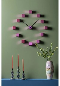 Karlsson KA5974PI design ceas de perete roz, diametru 80 cm
