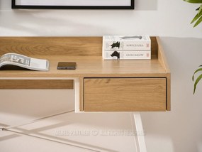 Masă PC Esko (stejar + alb). 1109750