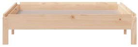 Pat stivuibil, 90x190 cm, lemn masiv de pin Maro, 90 x 190 cm