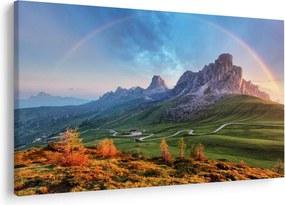 Tablou cu curcupeu deasupra stâncilor (90x60 cm)
