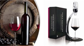 Decantor de vin cu suport