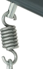 Scaun suspendat gri cu suport pentru picioare DOMINIKANA WAVES