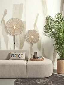 Aplica de perete eco din ratan Zanzibar flat 40cm S, white