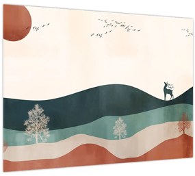 Tablou - Peisaj ilustrat (70x50 cm)