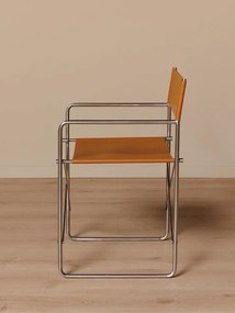 Scaun dining, pliabil, din piele naturala, Cuero