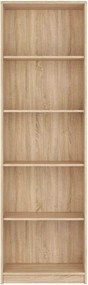 Biblioteca NEPO PLUS, stejar sonoma, PAL, 60x34x197 cm