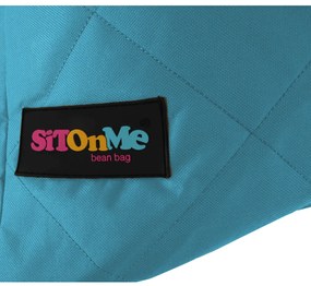 Fotoliu tip sac, material textil turcoaz, VETOK