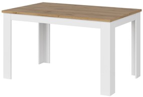 Masă de sufragerie extensibilă 135-184 cm Vina (alb + Stejar wotan). 1053361