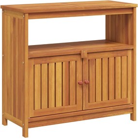 vidaXL Masă consolă de grădină, 80x35x75 cm, lemn masiv de acacia