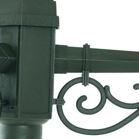 Felinar clasic de exterior verde închis 217cm 3 lumini IP44 - New Haven