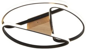 Plafonieră LED dimabilă LED/75W/230V 3000-6500K maro/negru + telecomandă