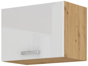 Dulap superior de bucătărie Arryn 50 GU-36 1F (stejar artisan + alb lucios). 1024688